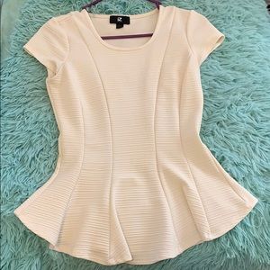 White Fit n Flare Top